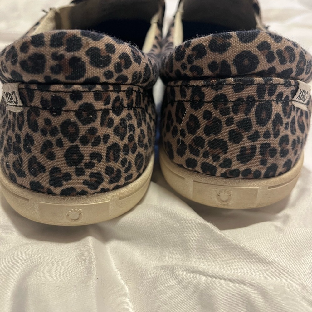 XeroShoes Leopard Canvas Slip-Ons - Picture 6 of 7